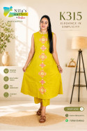 Elegant Everyday Wear – FlaxCotton 2 Piece Co-Ord Set(COD K315 )